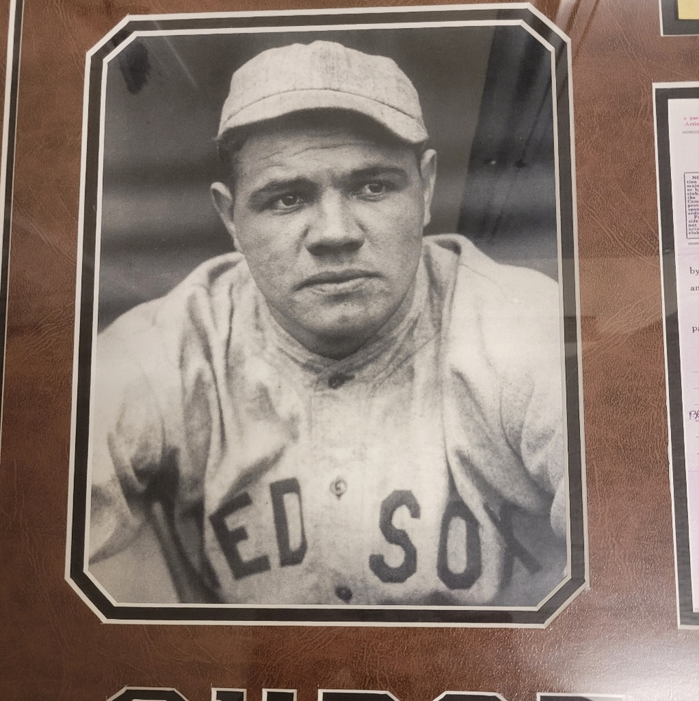 Framed Babe Ruth Transfer Contract - Picture 3 of 5